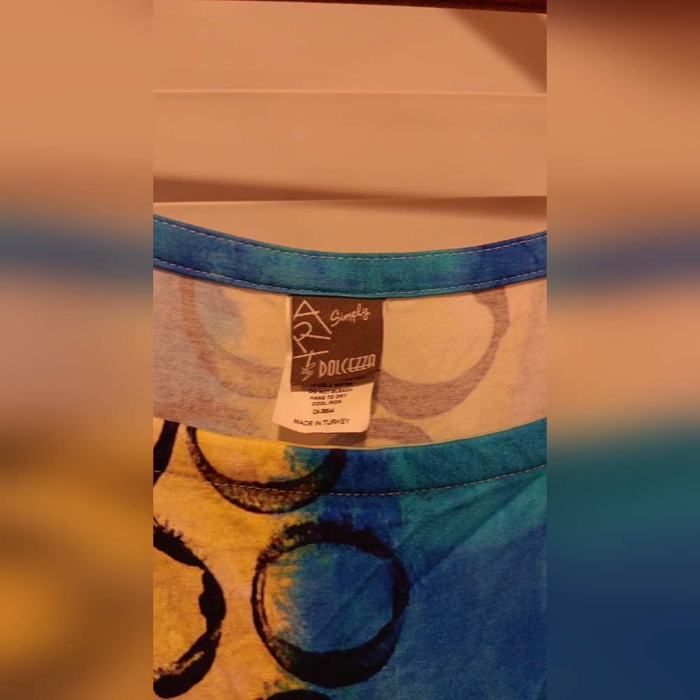 Multicolor Abstract Off-Shoulder Dress - Picture 5 of 5